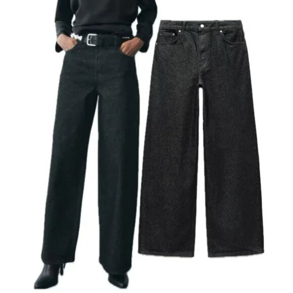 Zara Denim - NEW ZARA Mid-Waist Loose-Fit Baggy Wide leg Jean 8